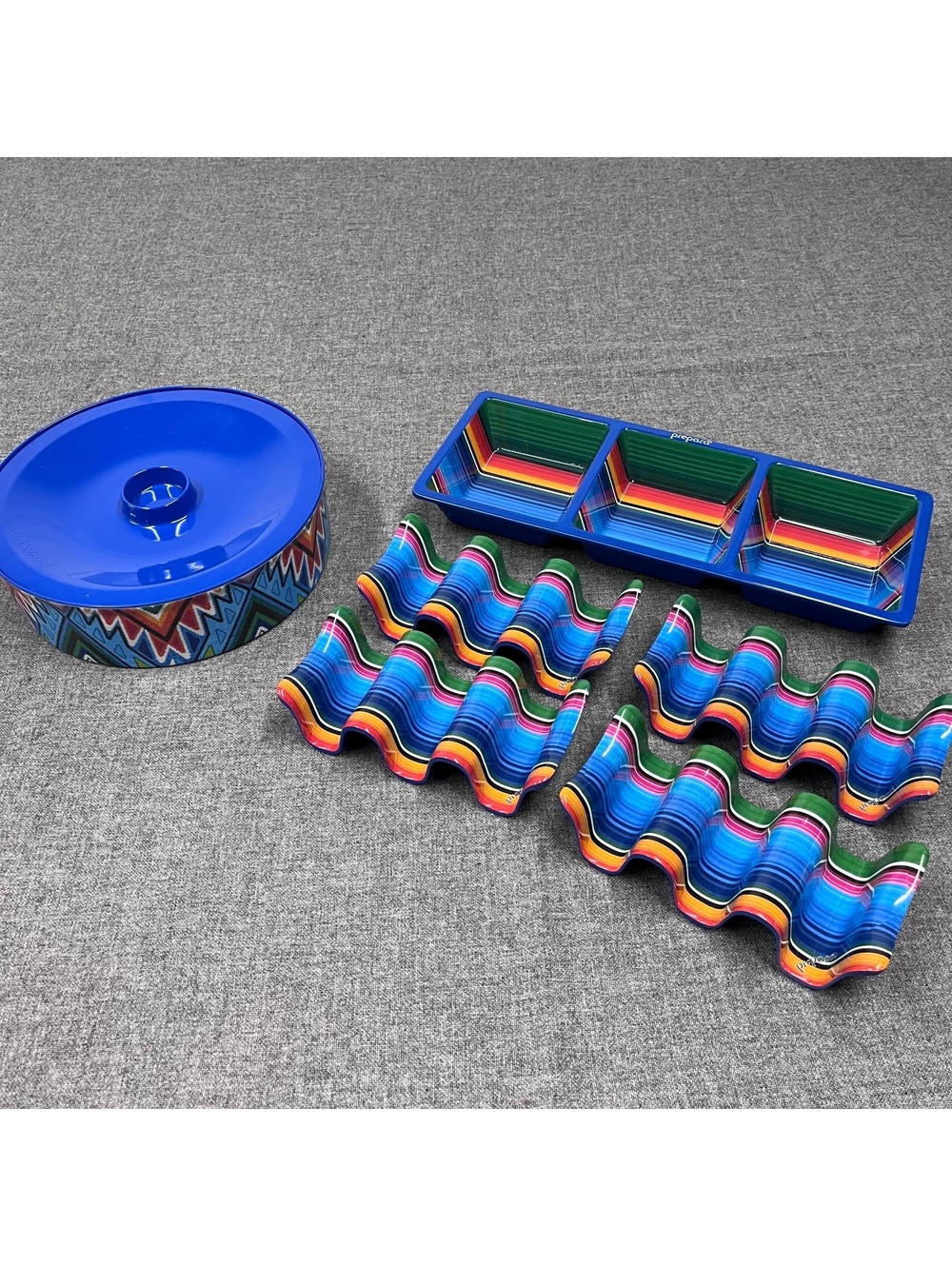6 Piece Prepara Melamine Taco Party Serving Set